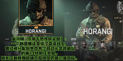 使命召唤19特战兵HORANGI背景故事介绍