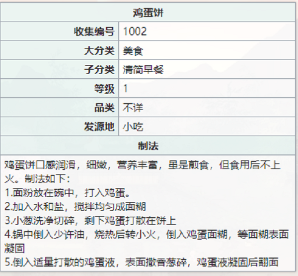 江湖悠悠鸡蛋饼怎么做